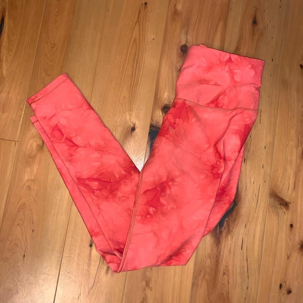 Women’s orange tie dye Calia leggings